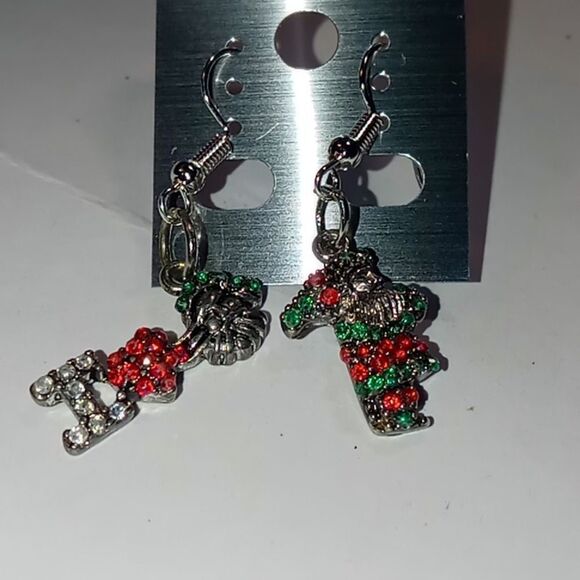 Santa earrings - Picture 2 of 4